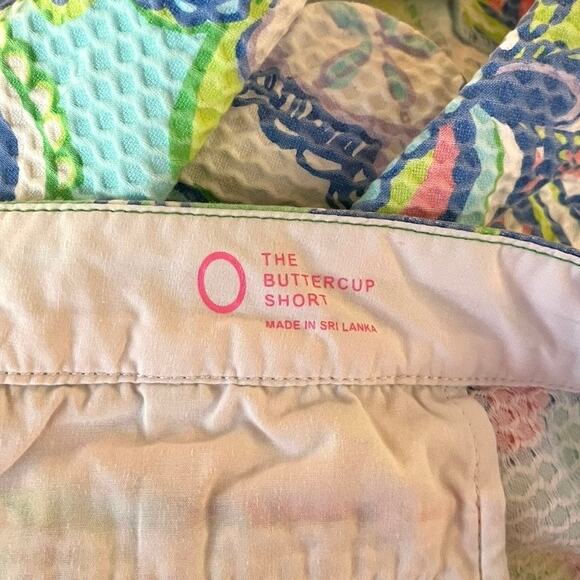 Lilly Pulitzer Buttercup Short in Conch Republic Print Scalloped Hem Women's 0 - Picture 4 of 6